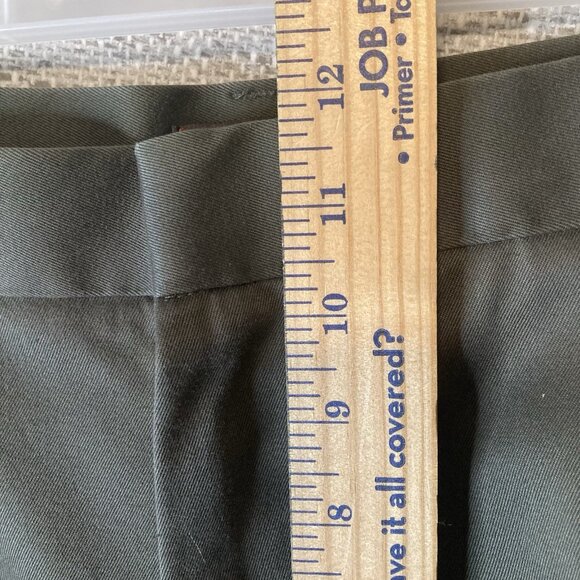 Dockers D3 Mens Olive Green Pants Pleated Front 40 X 30 (Meas 40X 27.5). - Picture 4 of 8